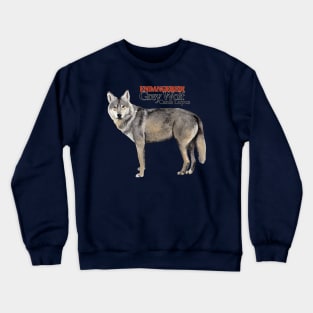 Endangered Grey Wolf Crewneck Sweatshirt